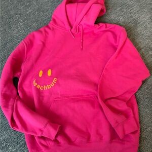 Beachbum hot pink hoodie